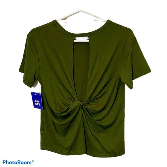 JoyLab Short sleeve Knot back workout top athlete XS - Picture 3 of 5